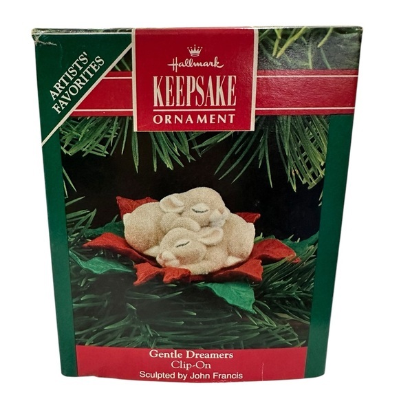 Hallmark Keepsake ‘Gentle Dreamers’‎ Clip On Ornament 1990 - Picture 1 of 2